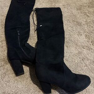 Chic Black Over the Knee Women's Boots